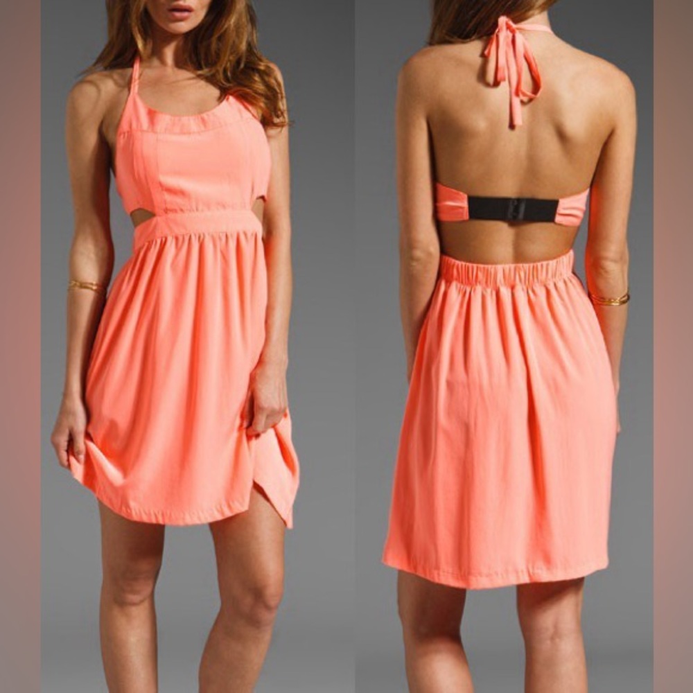 Cocktail dress BB Dakota XS coral (neon orange) from Steve Madden